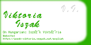 viktoria iszak business card